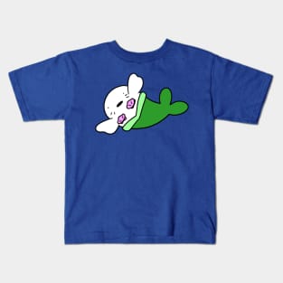 Mermaid Harp Seal Kids T-Shirt